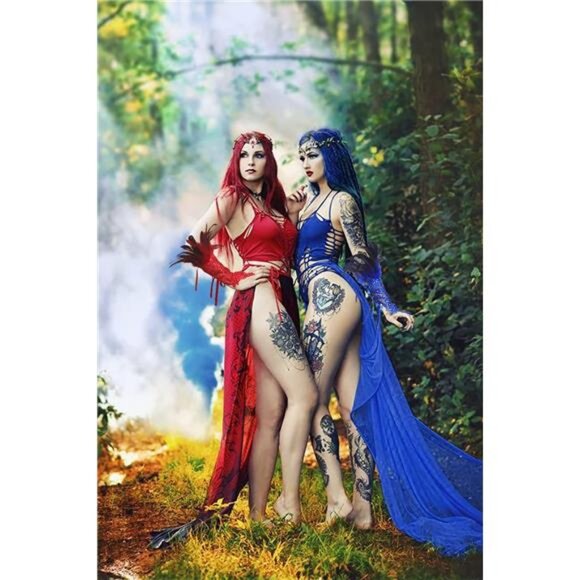 Women Black Lace Feather Gloves Witch Angel Costume Accessories Swan - Picture 2 of 6